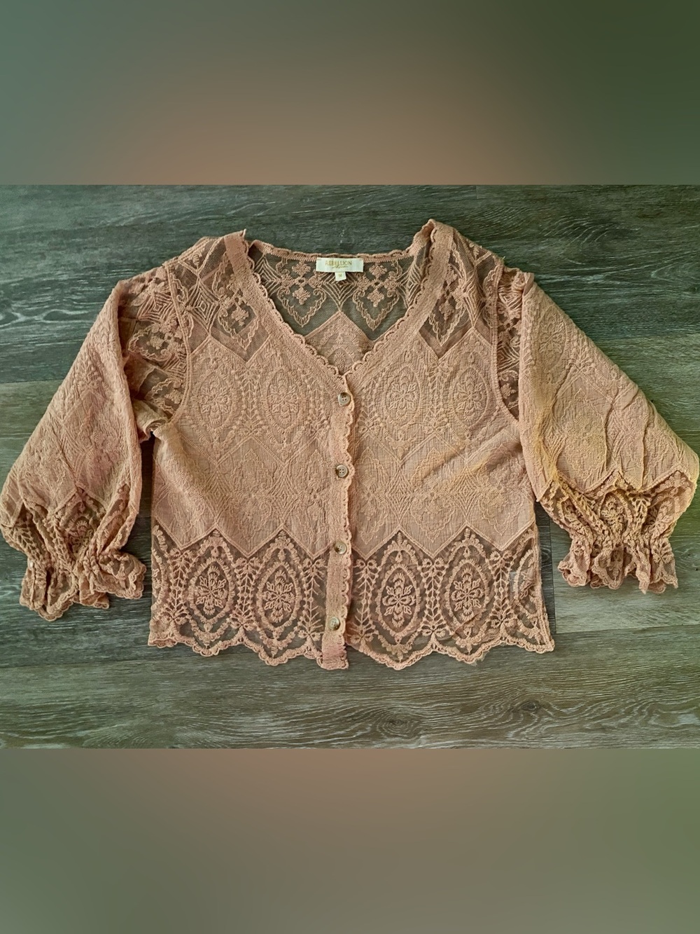 Rebellion lace blouse Coral/Pink